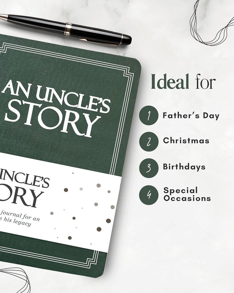 Coco & Lan Uncle's Life Story Journal (Hardcover): A Meaningful Keepsake for Uncle to Share His Journey and Memories, Book Includes 250+ Prompt Questions, Sentimental Gifts for Father's Day, Birthday & Christmas - Image 5